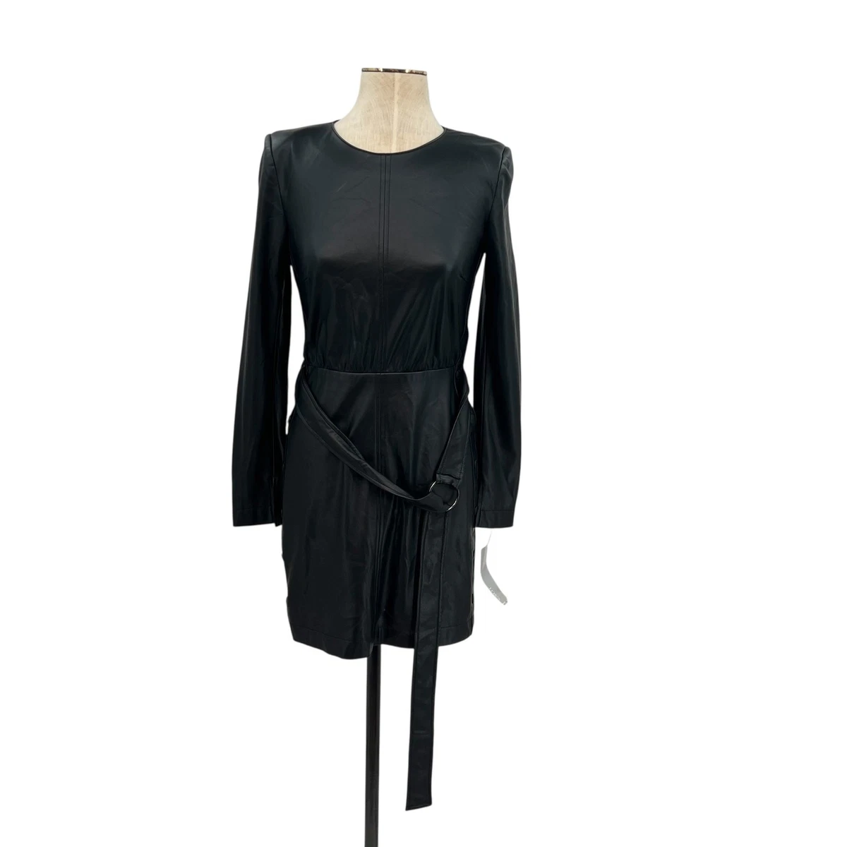 Faux Leather Long Sleeve Sheath Dresses for Women for sale | eBay