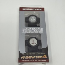 UTG New RG2W1204 High Profile 1" Picatinny Scope Rings 2 Pieces Black 65MM Max