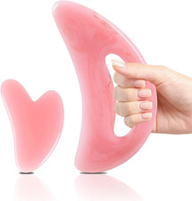 Body Guasha Massage Tool Set Large Gua Sha Board with Hand Grip Muscle Scraping