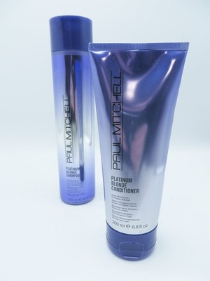 PAUL MITCHELL PLATINUM BLONDE SHAMPOO 10.14 OZ & CONDITIONER 6.8 OZ
