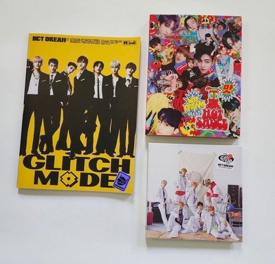 3 NCT Dream CD Album Lot Bundle Glitch Mode Hot Sauce We Go Up