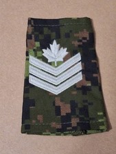 Modern Canadian Army CADPAT Camouflage Sergeant Epaulette