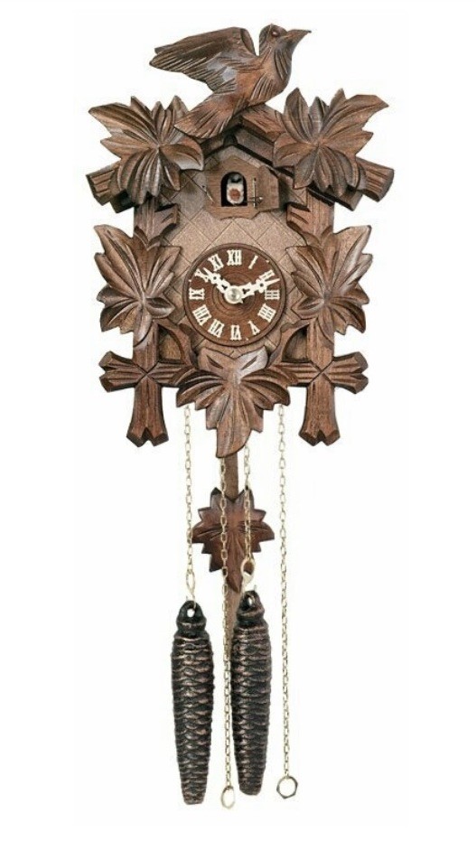 River City Clocks 11-09 German Black Forest Cuckoo Clock 1-Day Hand Carved NEW