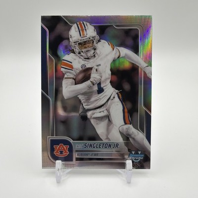 Eric Singleton Jr. 2025 Bowman University Chrome #186 Refractor Auburn (Z)