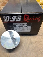 400 Chevy Forged -5cc Flat Top DSS Racing GSX pistons. 4.125" Bore