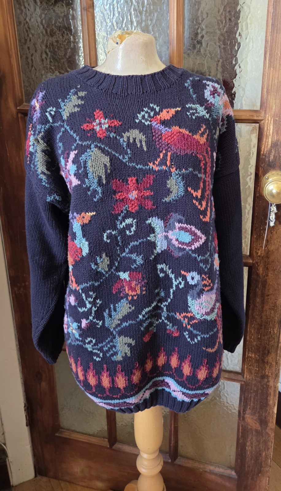 Tulchan Ladies Vintage Nineties Cotton Jumper, Size Small/Medium