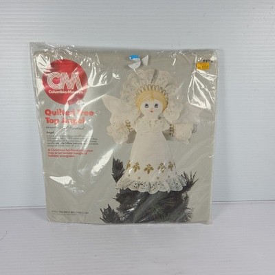 Vintage Columbia-Minerva Quilted Tree Top Angel 7275 Quilted Christmas Kit