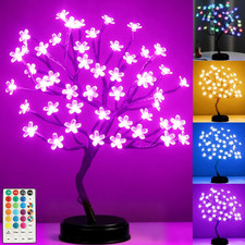 18 Inch 48 LED RGB Cherry Blossom Tree Light with Remote 16 Color-Changing LED A