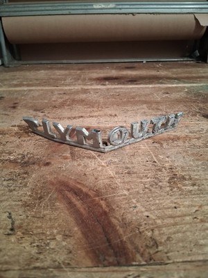 Plymouth Coupe Hood Emblem 1946-1948 Coupe Deluxe Hood Ornament 
