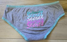 Vintage Victoria's Secret Multi Logo Cotton Ruffled Hiphugger Panties M READ