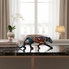 Leopardenfigur langlebig Dekofigur realistisch