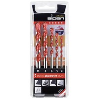 Alpen Multicut 100705100 Hartmetall Mehrzweckbohrer-Set 5Teilig 4 Mm, 5 Mm, 6...