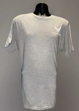 US Air Force PT Shirt Men’s Large Gray Short Sleeve UNICOR Military Tee