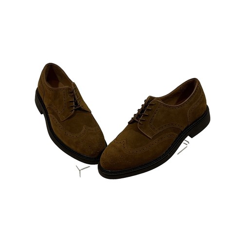 Vtg Polo Ralph Lauren Tan Suede Oxford Mens Lace Up Shoes 9 