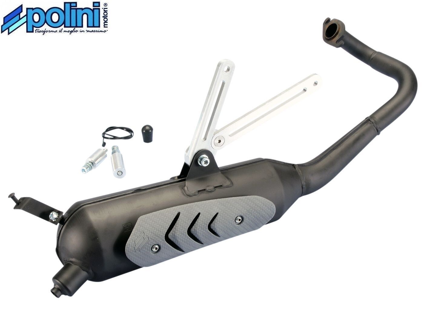 Pot d'échappement Polini homologué pour scooter Kymco Agility 50 City R16 2T