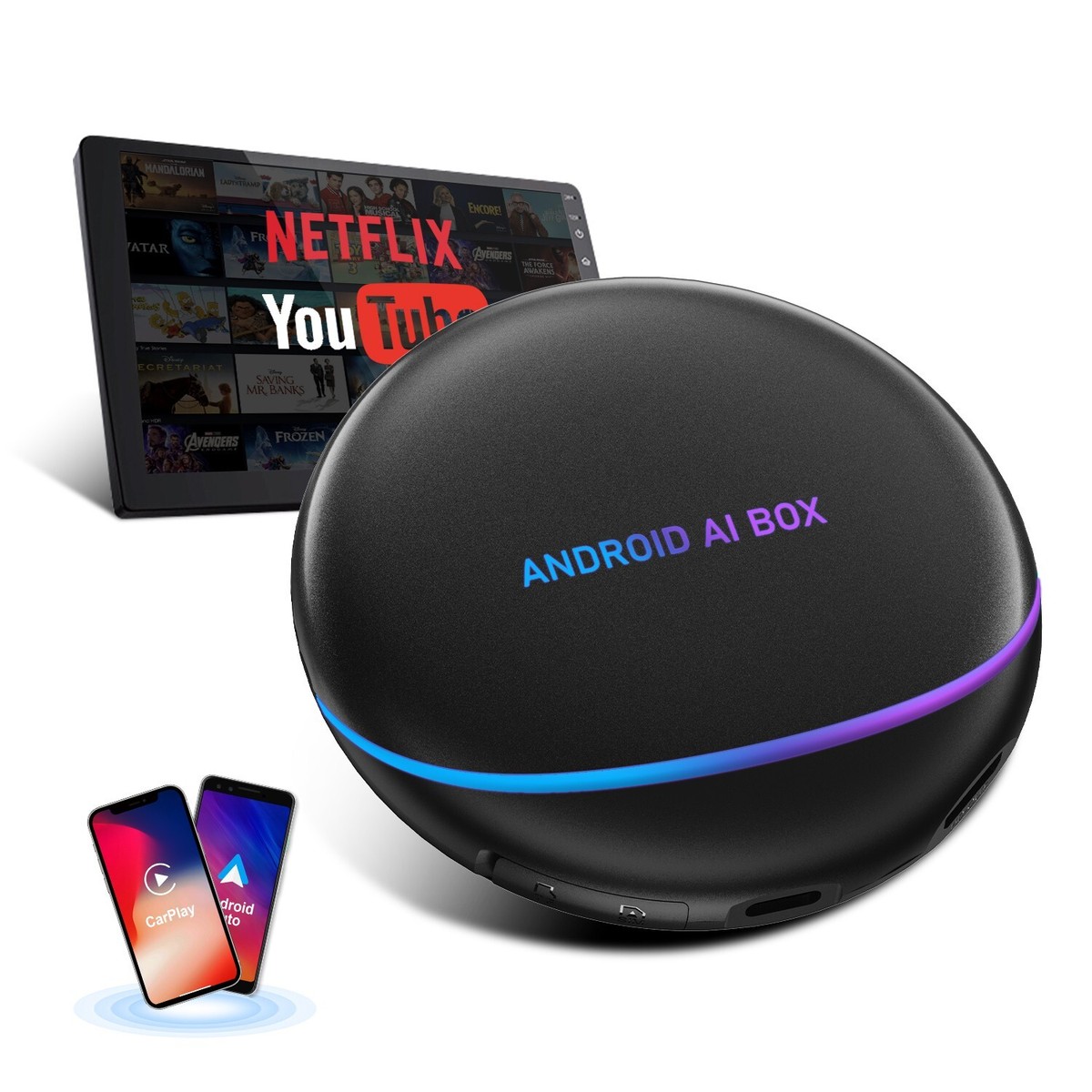 Dreryrit Android 12 AiBox P3 CarPlay Wireless Android Auto