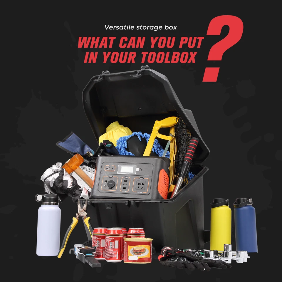 Caja de almacenamiento de carga trasera 69QT para Polaris RZR 1000 900 S/Turbo XP 2014-23 2881193 Foto 4 de 4