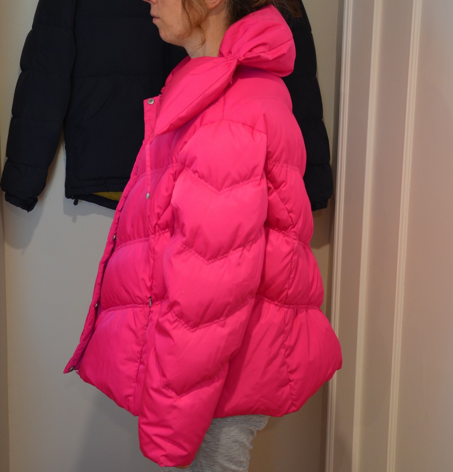 Vtg Calvin Klein Super Oversized Down Puffer Jacket Pink Raf Simons M Medium