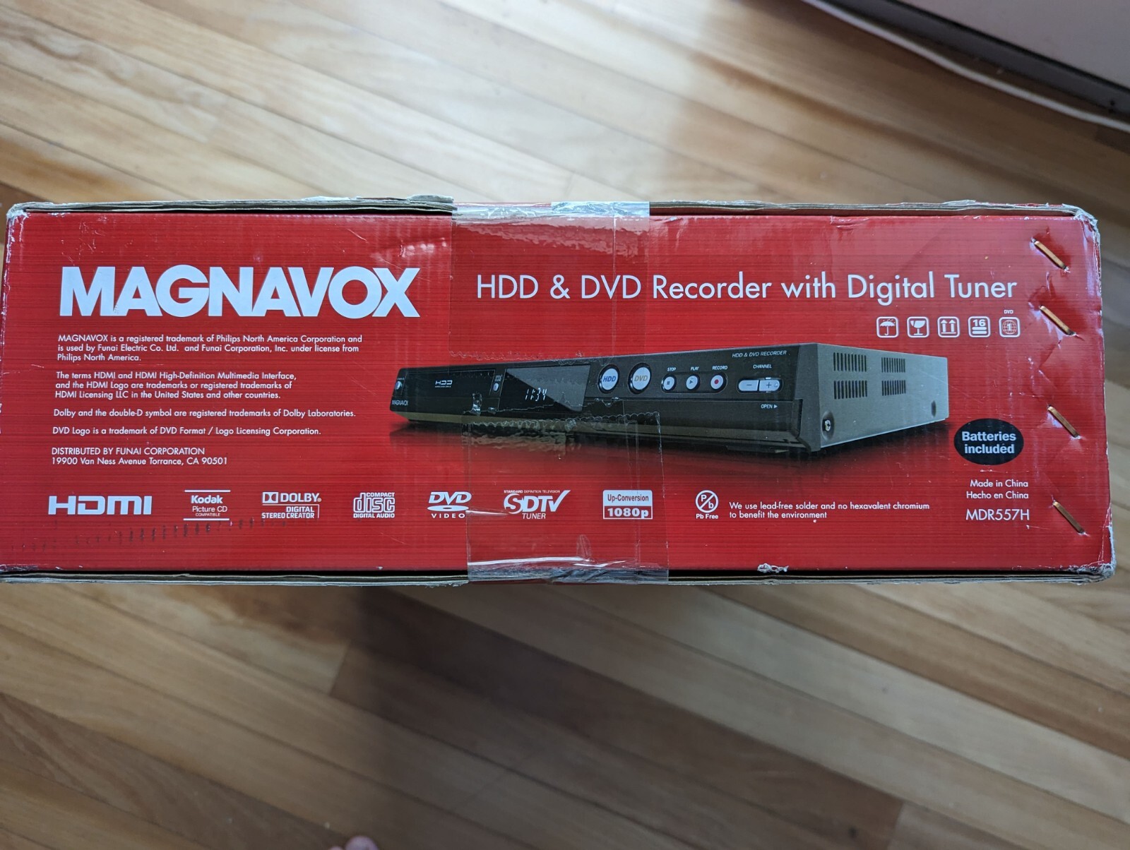 Magnavox 1TB MDR557H HDD & DVD Recorder W/Digital Tuner BRAND NEW