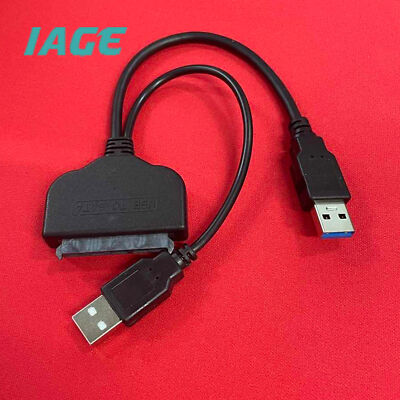 USB 3.0 to SATA 22Pin Data Power Cable Adapter for 2.5inch Hard Disk Driver