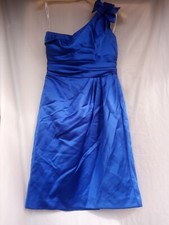 Davids Bridal royal blue sleeveless aline  dress size 4.