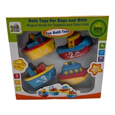 3 Bees  Me Bath Toys for Boys and Girls - Magnet Boat Set for Toddlers  Kids