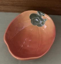 Williams Sonoma Jardin Potager Multi-Use Serving Dipping Bowl Pumpkin Shape EUC!