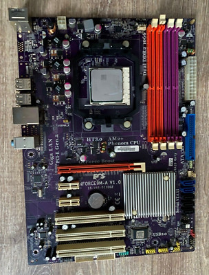 Mainboard NFORCE9M-A V1.0 mit CPU AMD Athlon ll 2,8GHz ohne Blende