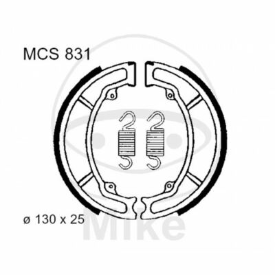 Mâchoires de frein Arrière Yamaha RD 350 LC 4L0 1980 TRW Lucas MCS 954