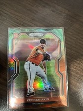 2021 Panini Prizm Baseball Cosmic Haze Prizm # 14 Keegan Akin RC