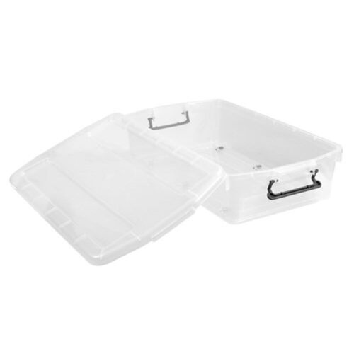5 x 40L Plastic Storage Box Underbed Crate Organiser Plastic Bin Container Tub - Picture 6 of 7