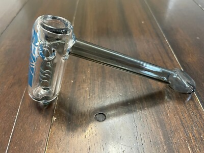 #ad 5” Grav Mini Glass Water Pipe Hammer Black Logo Colors Vary $17.99