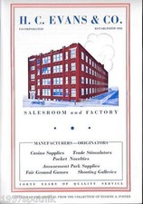 H.C. Evans 1932 The Secret Blue Book Slots Gambling Supply 1978 printed Catalog