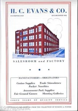 H.C. Evans 1932 The Secret Blue Book Slots Gambling Supply 1978 printed Catalog