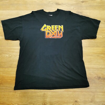 Screen Stars Green Day Vintage T-Shirt XL schwarz Taste The Lightning 2000 Grafik