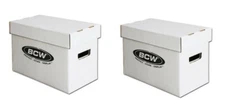 2X BCW Short Comic Book Storage Boxes