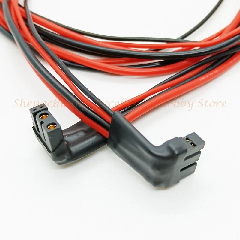 Bent Amass XT30(2+2) Signal Pin Fe to Female Plug 500MM 26/18AWG Silicone Cable - Picture 1 of 14