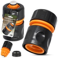 Schlauchverbinder 3/4 Schnellanschluss Wasserstop Schlauchkupplung Kupplung