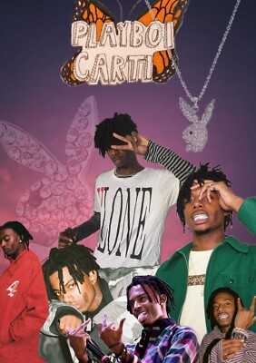 Großes A3 Playboi Carti Poster (brandneu)