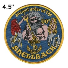 Shellback-Ancient Order Embroidered Patch Iron-On Applique Neptune Tradition