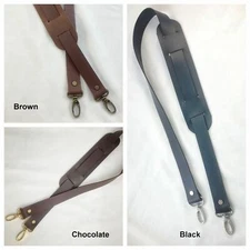 1" Leather Crossbody Replacement Strap Shoulder Pad Bag Luggage  5 Lengths