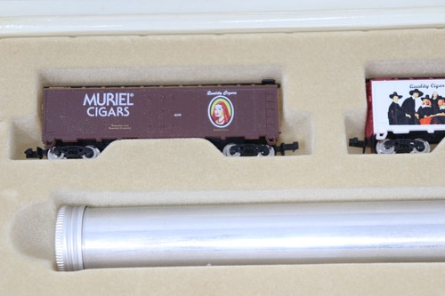 Model Power N Scale Collector Dutch Masters 4-Pack Fine Cigar Train Cars in Box - Picture 4 of 12