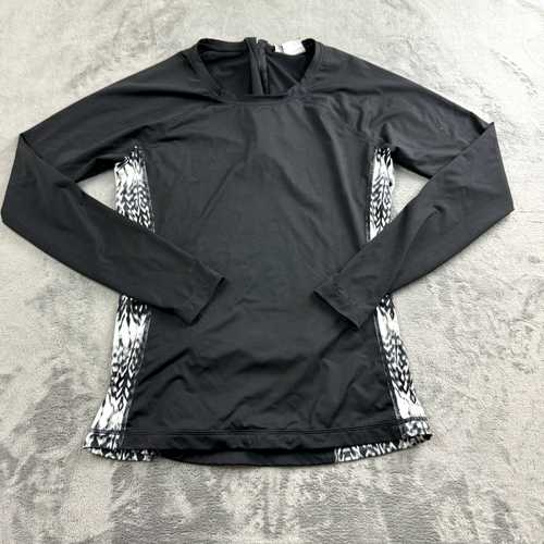 Athleta Womens Top Size M Black Athletic Moisture Wicking Outdoors