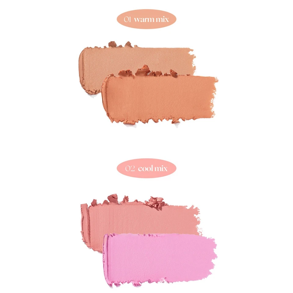 BE AUBE Mix Match Cheek Palette 11.6g Warm Mix / Cool Mix K-Beuaty - Image 4 of 4
