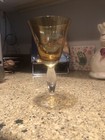 Southern Living at HOME Arlington Amber Goblet Clear Stem Glass — photo 1