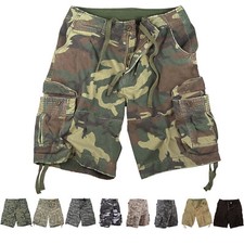Rothco Camo Cargo Shorts Long Army Tactical Infantry Utility Rugged Thick Heavy