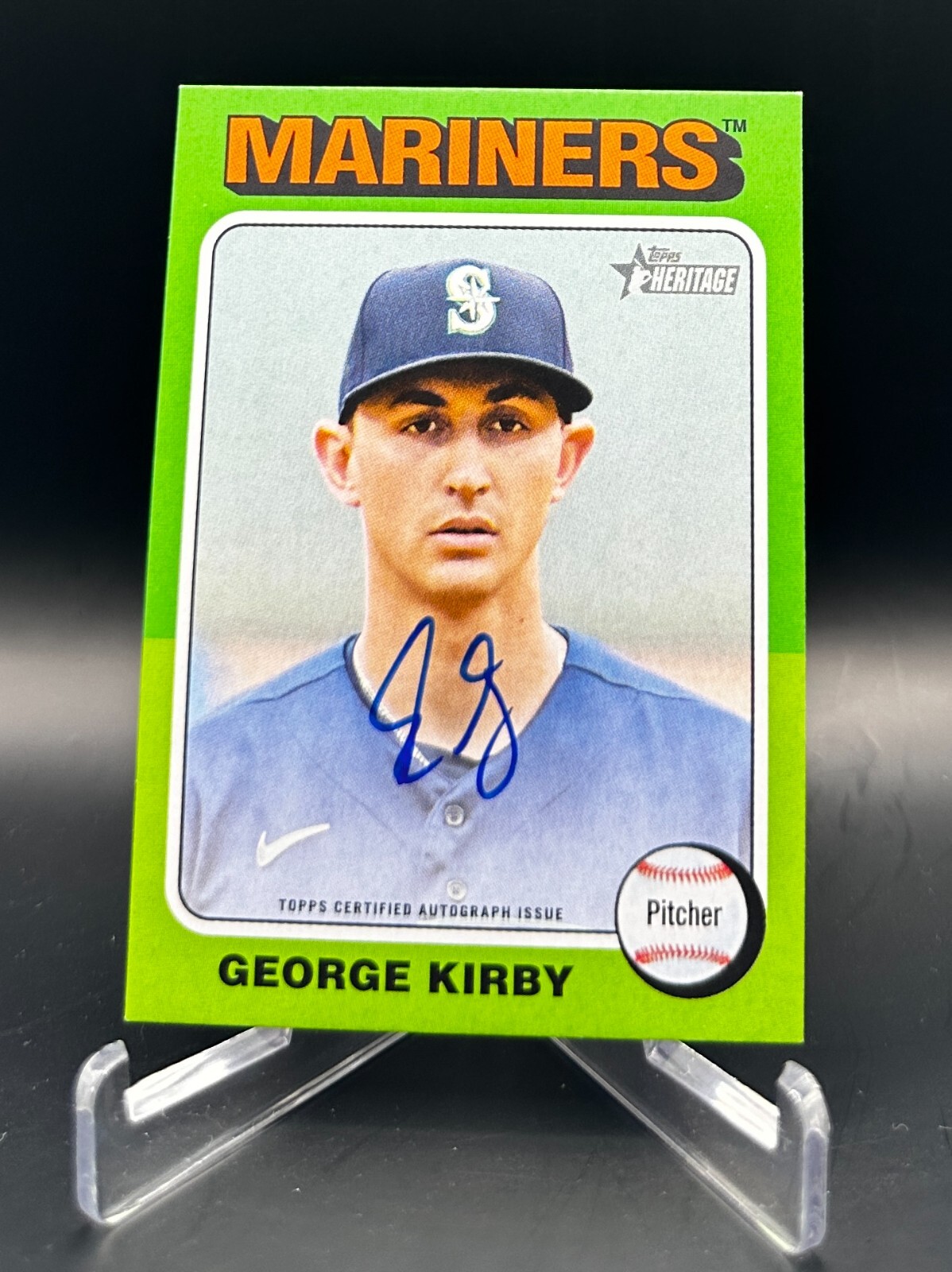2024 Topps Heritage - Real One Autographs George Kirby #ROA-GKI (AU)