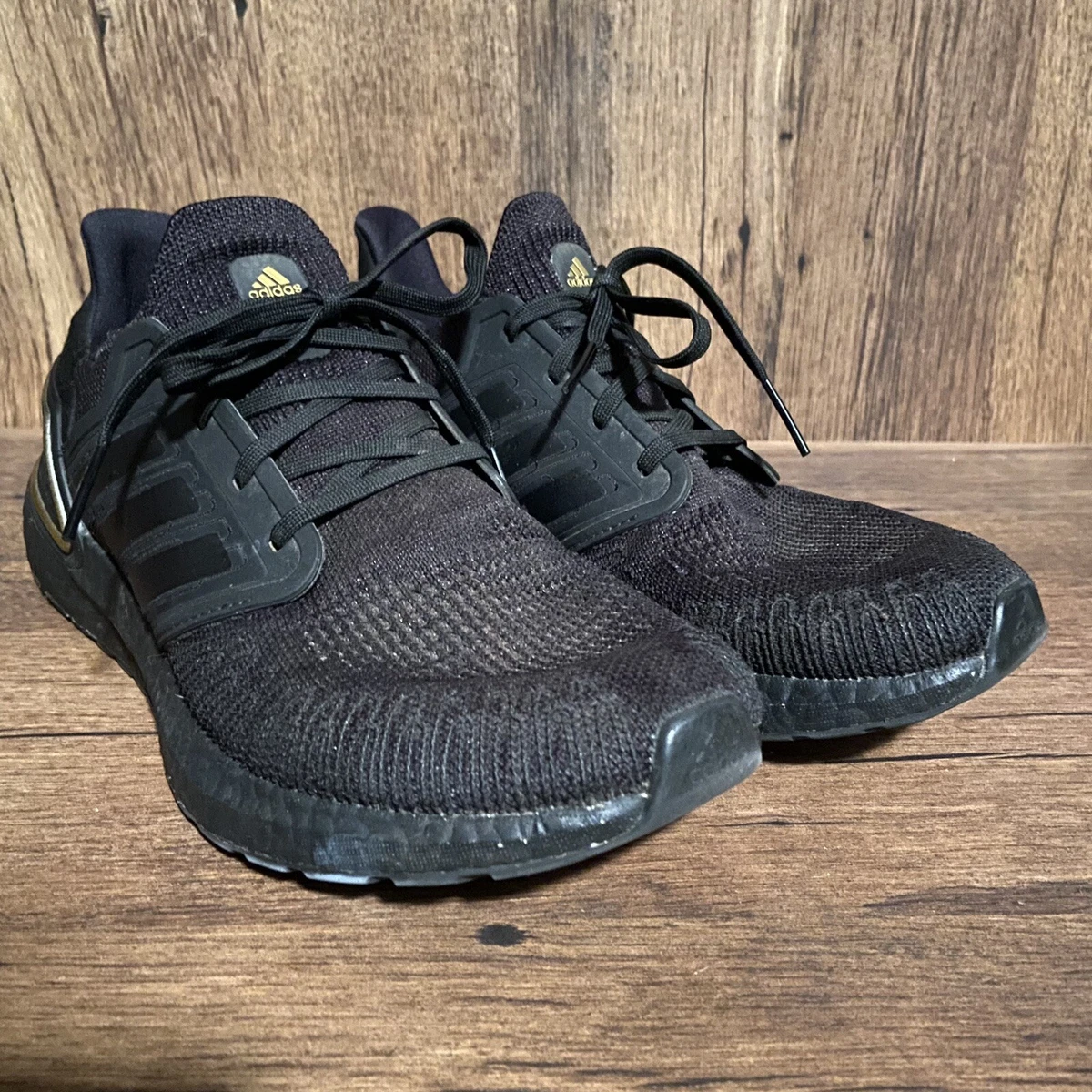 Adidas Performance UltraBOOST 20 Triple Black Gold Ultra Boost 5 Sz 9.5 | eBay