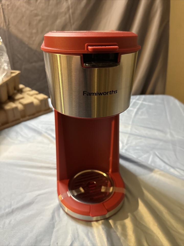 Famiworths Single Serve Coffee Maker for K Cup and Ground Coffee, 6 to