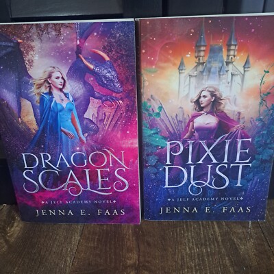 Dragon Scales/Pixie Dust: Jelf Academy Book Lot by Jenna E. Faas 